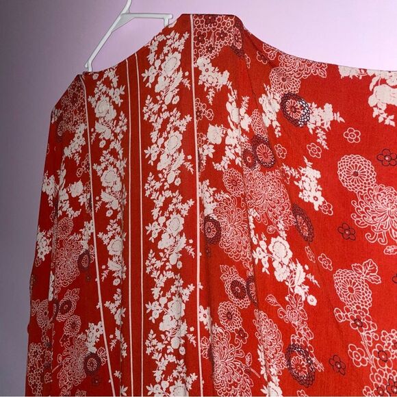 Angie Boho Ruana L Open Front Longline Cardigan Shawl Wrap - Picture 8 of 15